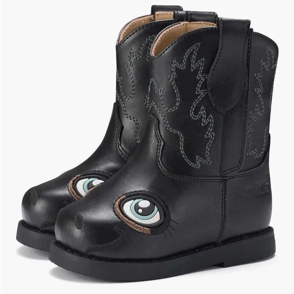 New-Baby Cowboy Boots Toddler Cowgirl Boots Infant Western Boots Round Toe
